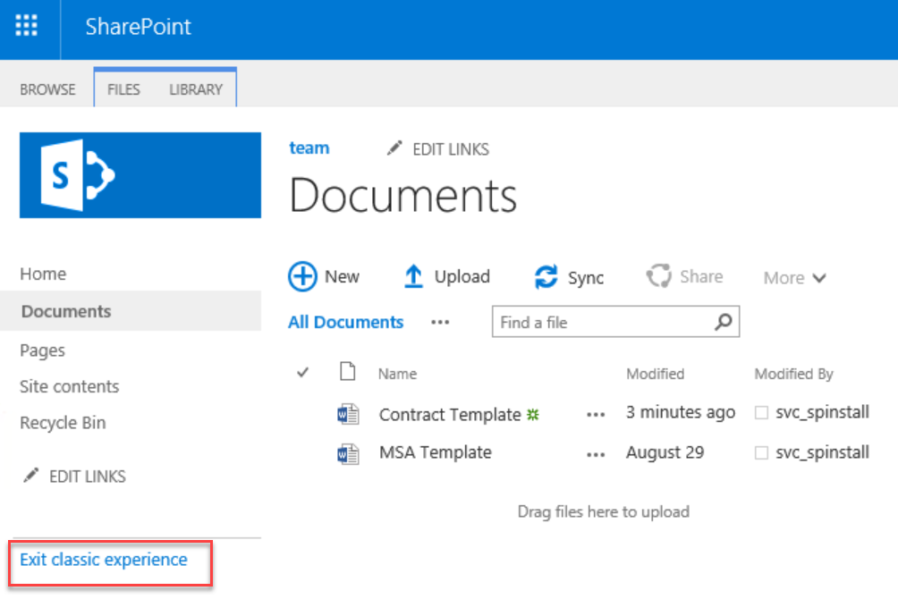 Set Classic View As Default On SharePoint 2019 Sites